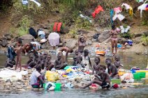 15: Anuak people at Akobo river on the border between Sudan and Ethiopia