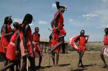 1: Masai jumping.