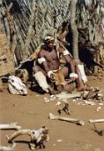 2: Sorcerer at his hut (Zulu village)