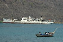18: MV Liemba  docking in Kasanga