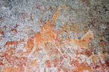 13: Bushmen rock paintings  Nswatugi cave (Matobo Hills)